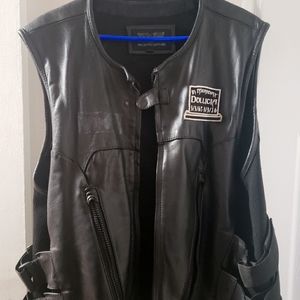 Leather MC vest